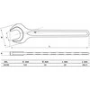 Bgs Technic Veržliaraktis atviru galu vienpusis 30 mm (34230)