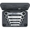 Bgs Technic Dvipusiai terkšliniai veržliarakčiai | su reversu | 6 x 8-19 x 22 mm | 5 vnt. (1450)
