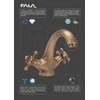 Fala Toya Sa Poland Maišytuvas praustuvei bronzinis | Retro bronze 1 (75827)