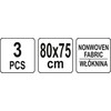 FLO gamyklos antifrizinis dangtis, 3 vnt. 0,8 x 0,75 m 89753
