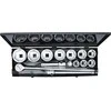 Bgs Technic Galvučių ir rakto rinkinys | 25 mm (1") | 36-80 mm | 15 vnt. (15111)