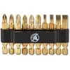 Bgs Technic Antgalių rinkinys | "auksinis" | 6.3 mm (1/4") | 10 vnt. (4814)