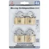 Bgs Technic Kietojo žalvario spynų rinkinys | 40 mm | 4 vnt. (3101)