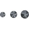 Bgs Technic Kūginių grąžtų/frezų rinkinys | HSS | 6.3 mm (1/4") | 12 - 16 - 19 mm | 3 vnt. (70052)
