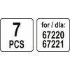 Toya Sa Poland Aksesuarai valymo garais įrenginiui 67220,67221 | 7 vnt. (67224)