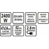 Toya Sa Poland Elektrinis grilis | 2000-2400W (67420)