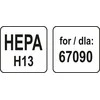 Toya Sa Poland Filtras HEPA H13 dulkių siurbliui 67090 (67093)