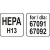 Toya Sa Poland Filtras HEPA H13 dulkių siurbliui 67091, 67092 (67094)