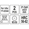 Yato 21,5 x 6 x 4,9 mm / 2 vnt. YT-22344