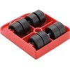 Bgs Technic Plastikiniai transportavimo ratukai | 80 x 105 x 30 mm | 150 kg (80340B)