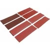 Bgs Technic Šlifavimo padų rinkinys | Orbitinis šlifuoklis / rankinis šlifuoklis | 93 x 230 mm | K 60 - 120 | 25 vnt. (80813)