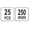 Toya Sa Poland Smeigtukai / ankeriai sodo kraštams ir medžiagoms tvirtinti | 250 mm 25 vnt. (88714)