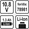 STHOR akumuliatorius LI-ION 10,8V 1,3 AH