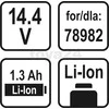 STHOR akumuliatorius 14,4V 1,3 AH skirtas suktuvui 78982