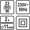 Bikuvalt STHOR Pistoletas klijavimui karštu būdu 11mm 80W 73057