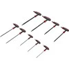 Bgs Technic T-rankenėlių atsuktuvų rinkinys | Vidinis šešiakampis Hex | 2 - 10 mm | 9 vnt. (7882)