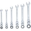 Bgs Technic Terkšlinių raktų rinkinys | šarnyriniai | Coliniai dydžiai | 1/4"-9/16" | 6 vnt. (30005)