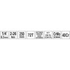 Yato Toya Sa Poland Dinamometrinis raktas | su skale | 6.3 mm (1/4") | 2-26 Nm (YT-07690)