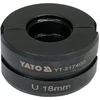 Toya Sa Poland Atsarginės presavimo replėms skirtos matricos | PEX vamzdžiams | U profilis | 18 mm (YT-217403)