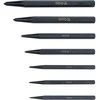 Toya Sa Poland Centro / smailių išmušėjų rinkinys – profesionalus, CrV 6150, juodintas – 1,5–6 mm, 7 vnt (YT-47170)