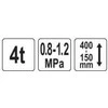 Toya Sa Poland Domkratas pneumatinis | 4.0 t (YT-17229)