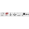 Toya Sa Poland Dulkių ištraukimo priedas 150 mm grioveliams, šlifuokliams YT-821014, YT-821017, YT-821023, YT-821024 (YT-82997)