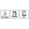 Toya Sa Poland Gipskartonio antgalio laikiklis | 6,3 mm (1/4" | 75 mm (YT-04665)