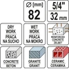 Deimantinė gręžimo karūna Yato YT-60375; 1-1/4''; 82 mm