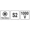 Toya Sa Poland Izoliuotas atsuktuvas elektrikui | labai plonas | T30 x 125 mm | 1000 V (YT-282673)