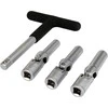 Toya Sa Poland Kaitinimo žvakių galvučių rinkinys – su kardano jungtimis – 3/8", 8–10 mm, 4 vnt (YT-05347)