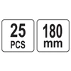 Toya Sa Poland Smeigtukai / ankeriai sodo kraštams ir medžiagoms tvirtinti | 180 mm 25 vnt. (88713)