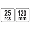 Toya Sa Poland Smeigtukai / ankeriai sodo kraštams ir medžiagoms tvirtinti | 120 mm 25 vnt. (88715)