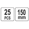 Toya Sa Poland Smeigtukai / ankeriai sodo kraštams ir medžiagoms tvirtinti | 150 mm 25 vnt. (88716)