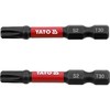 Toya Sa Poland Smūginiai antgaliai T-Star (Torx) T30 | S2 plienas | 6,3 mm (1/4") | 2 vnt. (YT-78056)