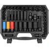 Yato Toya Sa Poland Smūginių galvučių ir antgalių rinkinys | 1/2" | su adapteriais | 64 vnt | 10 - 32 mm (YT-10260)
