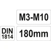 YATO POKRĘTŁO DO GWINTOWNIKÓW M3-M10 YT-2996