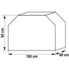 Toya Sa Poland Uždangalas griliams | Oxford 210D, PU, UV atsparus | 100×60×95 cm (99760)