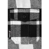 Toya Sa Poland Vyriški flaneliniai marškiniai juoda/balta | 100% medvilnė | XL dydis (YT-78815)