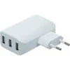 Bgs Technic Universalus USB įkroviklis | 3 USB lizdai | maks. 3,4 Iš viso maks. 2,4 A / USB | 110 - 240V (3377)