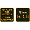 Vorel Toya Sa Poland Įrankis odos, tekstilės, plastiko ir kt. presavimui 150 mm (76710)
