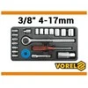 VOREL Rinkinys KLUCZY rinkinys 21 vnt 3/8"