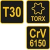 Toya Sa Poland L tipo atsuktuvas su rankena | T-Star (Torx) | T30 (56635)