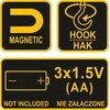 VOREL COB LED rankinė lempa 82726