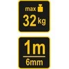 Virtuvinės svarstyklės Toya Sa Poland Svarstyklės su rulete | max. 32 kg (15301)