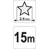 FLO STAR pjovimo valas 2,4 mm x 15 m 89424