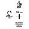 YATO DISKINIS šepetėlis SU 100 mm NEaustiniu AUDINIU