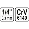 Yato Toya Sa Poland Adapteris | vidinis kvadratas 6.3 mm (1/4") | vidinis šešiakampis 6.3 mm (1/4") (YT-12971)