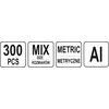 YATO PODKŁADKI ALUMINIOWE 300szt. MIX
