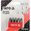 YATO smūginių atsuktuvų antgaliai, 5 vnt. PH2 2810
