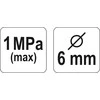 YATO GALVUTĖ DO POMPKI 6mm 2371